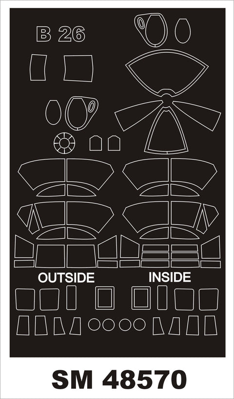 モンテックス SM48570 1/48 B-26B マローダー(ICM用) ミニマスク