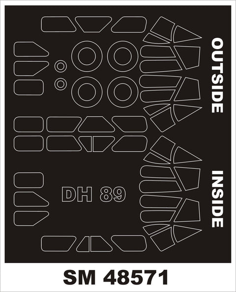モンテックス SM48571 1/48 DH-89 ドラゴン ラピード(アーモリー用) ミニマスク