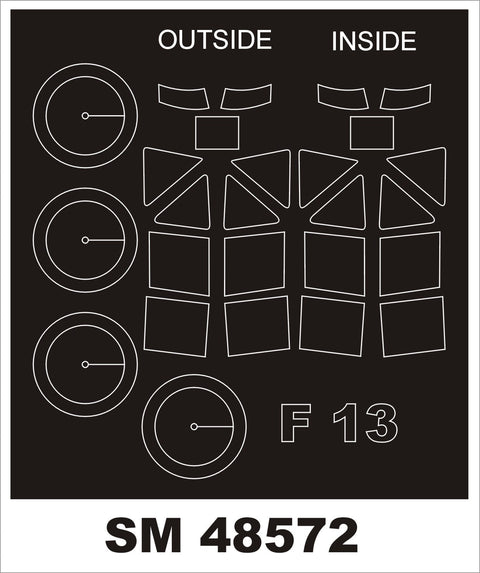 モンテックス SM48572 1/48 ユンカース F-13(ミニアート用) ミニマスク