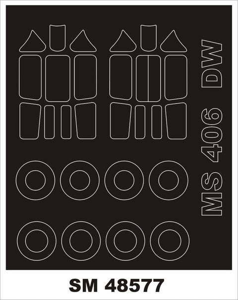 モンテックス SM48577 1/48 MS 406(ドラウイングス用) ミニマスク