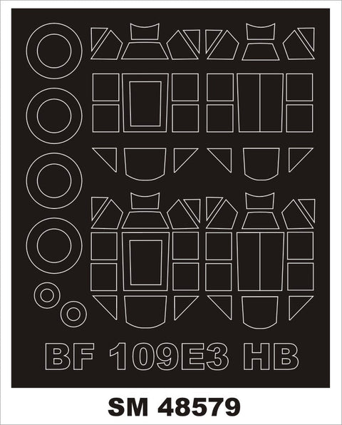 モンテックス SM48579 1/48 Bf 109E-3(ホビーボス用) ミニマスク