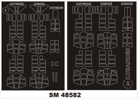 モンテックス SM48582 1/48 ウェットランド ライサンダー I(エアフィックス用) ミニマスク
