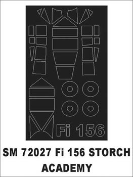 モンテックス SM72027 1/72 Fi-156(アカデミー用) ミニマスク