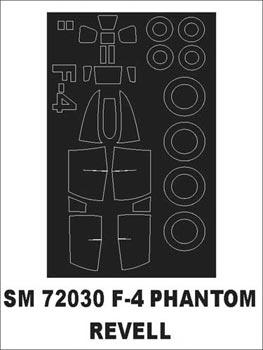 モンテックス SM72030 1/72 F/RF-4 ファントム(レベル用) ミニマスク