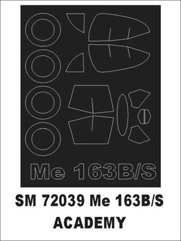 モンテックス SM72039 1/72 Me-163 コメット(アカデミー用) ミニマスク