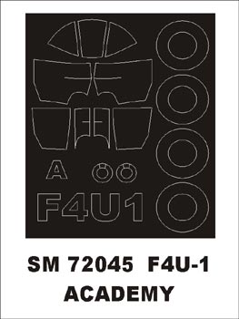 モンテックス SM72045 1/72 F4U-1(アカデミー用) ミニマスク