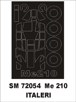 モンテックス SM72054 1/72 Me-210(イタレリ用) ミニマスク