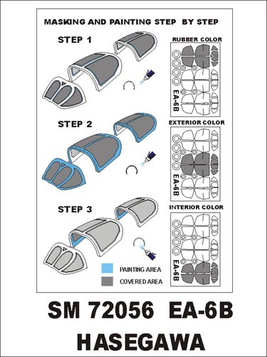 モンテックス SM72056 1/72 EA-6B プラウラー(ハセガワ用) ミニマスク