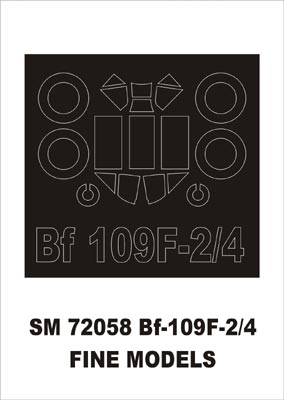 モンテックス SM72058 1/72 Bf-109F-2/4(ファインモールド用) ミニマスク