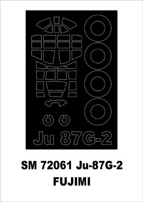 モンテックス SM72061 1/72 Ju-87G-2(フジミ用) ミニマスク
