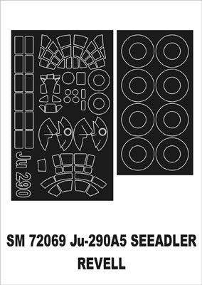 モンテックス SM72069 1/72 ユンカース Ju-290A5(レベル用) ミニマスク