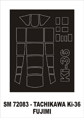 モンテックス SM72083 1/72 立川 キ36(フジミ用) ミニマスク