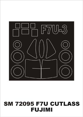 モンテックス SM72095 1/72 F7U カーチス(フジミ用) ミニマスク