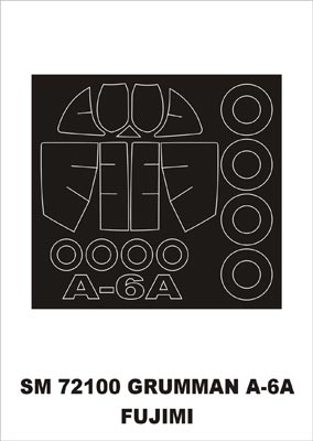 モンテックス SM72100 1/72 グラマン A-6A(フジミ用) ミニマスク