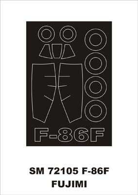 モンテックス SM72105 1/72 F-86F(フジミ用) ミニマスク