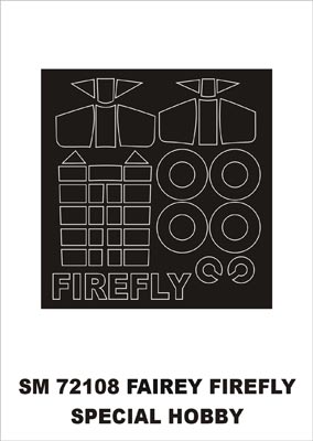 モンテックス SM72108 1/72 フェアリー ファイアフライ(スペシャルホビー用) ミニマスク