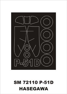 モンテックス SM72110 1/72 P-51D マスタング(ハセガワ用) ミニマスク
