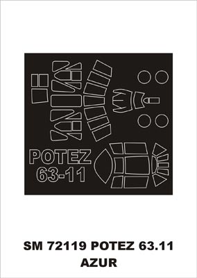 モンテックス SM72119 1/72 ポテ 63.11(アズール用) ミニマスク