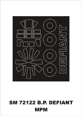 モンテックス SM72122 1/72 B.P.デファイアント(MPM用) ミニマスク