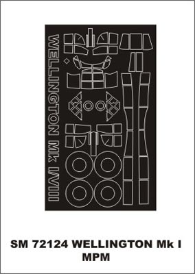 モンテックス SM72124 1/72 ウェリントン I/VIII(MPM用) ミニマスク