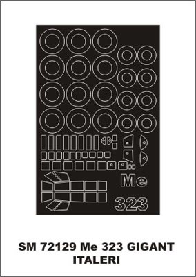 モンテックス SM72129 1/72 Me 323 ギガント(イタレリ用) ミニマスク