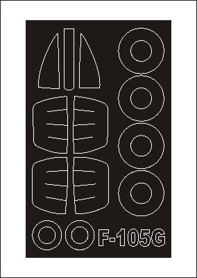 モンテックス SM72154 1/72 F-105G(トランぺッター用) ミニマスク