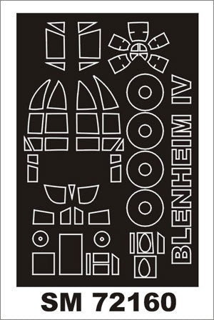 モンテックス SM72160 1/72 ブレニム IV(スペシャルホビー用) ミニマスク