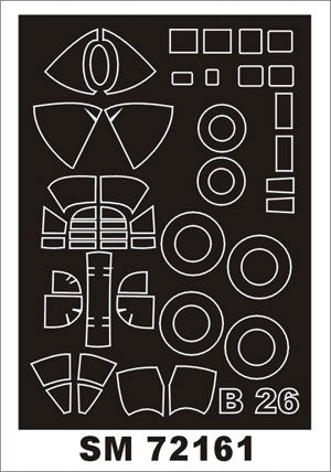 モンテックス SM72161 1/72 B-26B マローダー(バロム用) ミニマスク