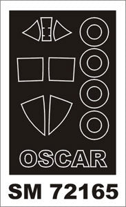 モンテックス SM72165 1/72 キ43 オスカー(ハセガワ用) ミニマスク