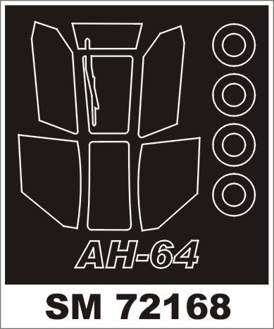 モンテックス SM72168 1/72 AH 64(ホビーボス用) ミニマスク
