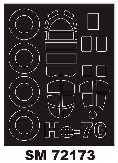 モンテックス SM72173 1/72 He-70(ICM用) ミニマスク