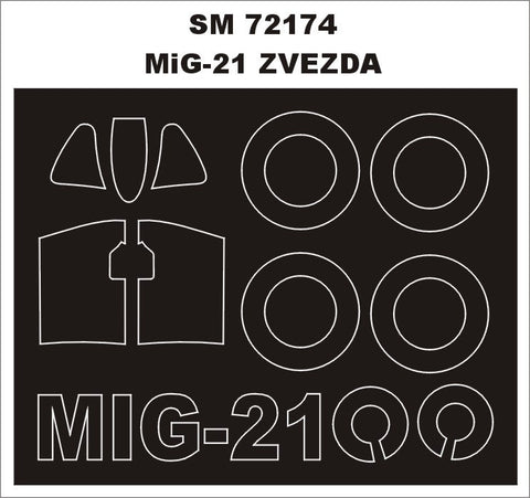 モンテックス SM72174 1/72 MiG-21 (ズベズダ用) ミニマスク