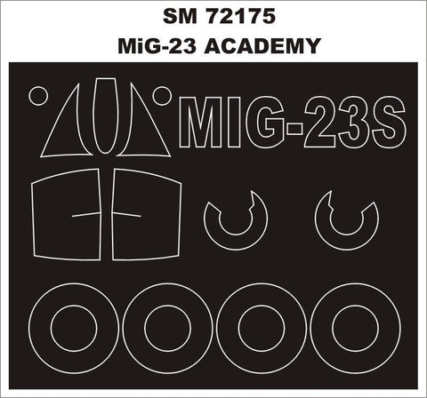 モンテックス SM72175 1/72 MiG-23 (アカデミー用) ミニマスク