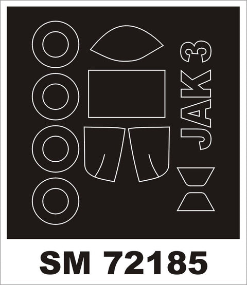 モンテックス SM72185 1/72 Yak-3(ズベズダ用) ミニマスク