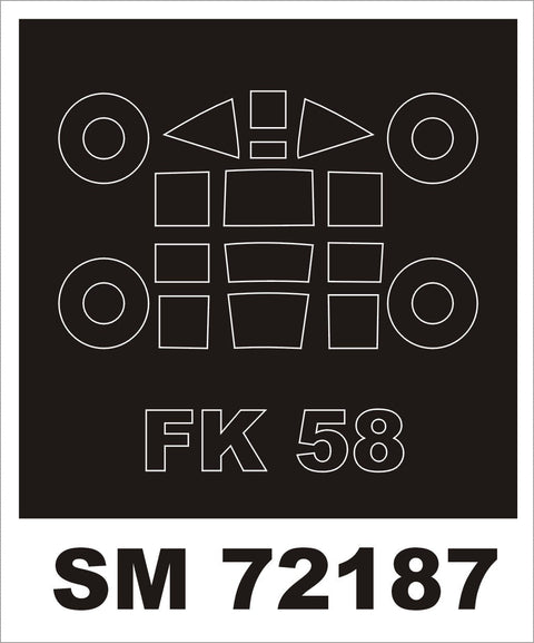 モンテックス SM72187 1/72 コールホーフェン FK-58(アズール用) ミニマスク