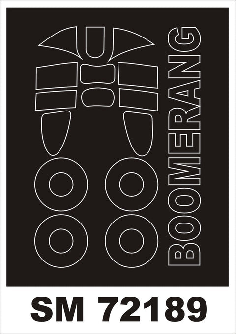 モンテックス SM72189 1/72 CA-12 ブーメラン(スペシャルホビー用) ミニマスク