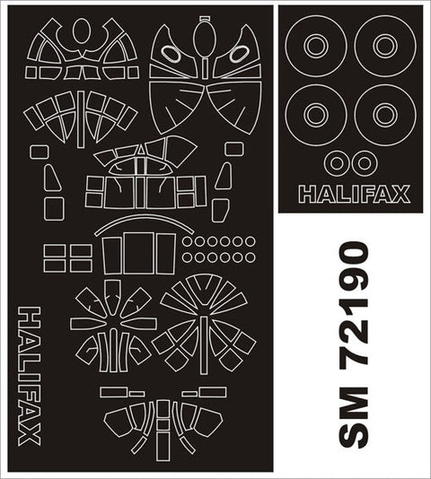 モンテックス SM72190 1/72 HP ハリファックス(レベル用) ミニマスク