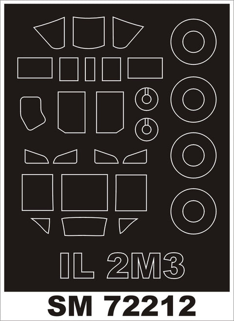 モンテックス SM72212 1/72 IL-2M3 (タミヤ用) ミニマスク
