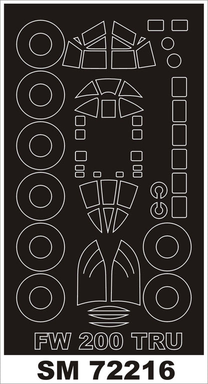 モンテックス SM72216 1/72 Fw 200C-3(トランぺッター用) ミニマスク