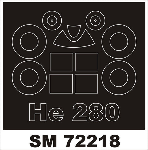モンテックス SM72218 1/72 He 280(RSモデル用) ミニマスク