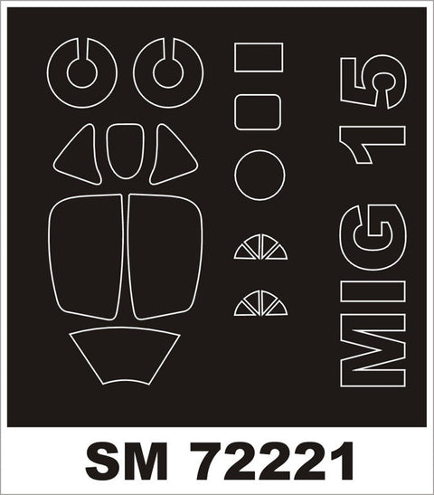 モンテックス SM72221 1/72 MiG-15(エデュアルド用) ミニマスク