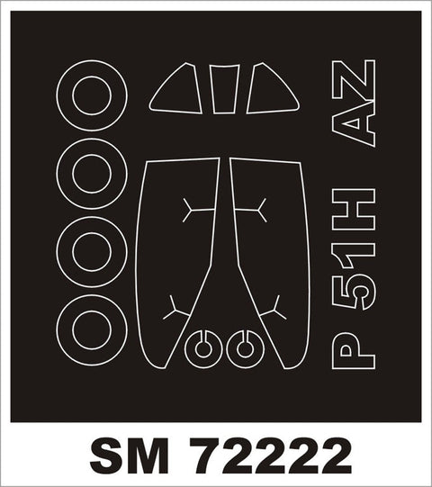 モンテックス SM72222 1/72 P-51H マスタング(アールエスモデル用) ミニマスク