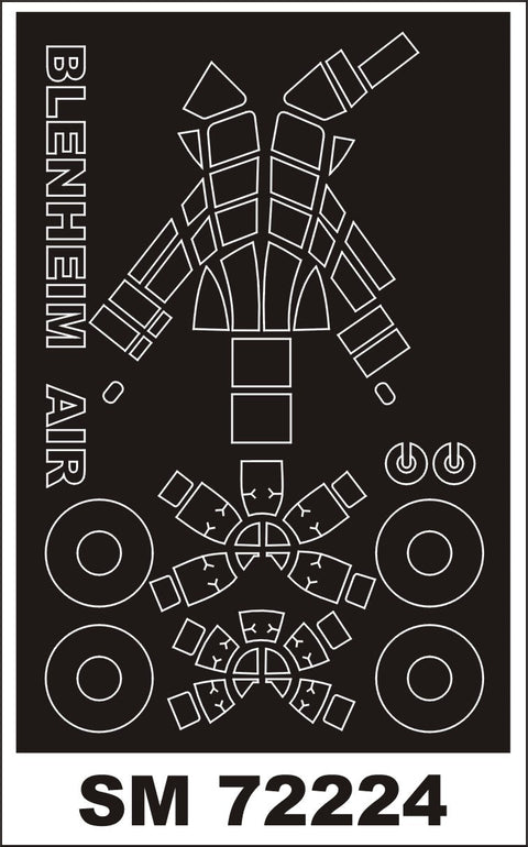 モンテックス SM72224 1/72 ブレニム I(エアフィックス用) ミニマスク