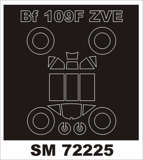 モンテックス SM72225 1/72 Bf 109F(ズベズダ用) ミニマスク