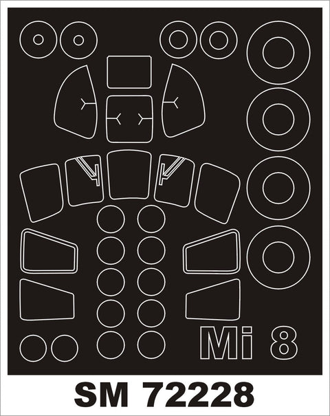 モンテックス SM72228 1/72 Mi-8(ズベズダ用) ミニマスク