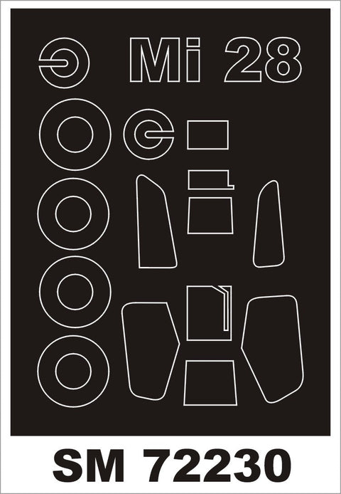 モンテックス SM72230 1/72 Mi-28(ズベズダ用) ミニマスク