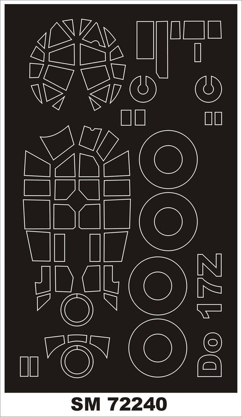 モンテックス SM72240 1/72 Do-17Z(エアフィックス用) ミニマスク