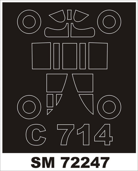 モンテックス SM72247 1/72 コードロン C-714 (RSモデル用) ミニマスク
