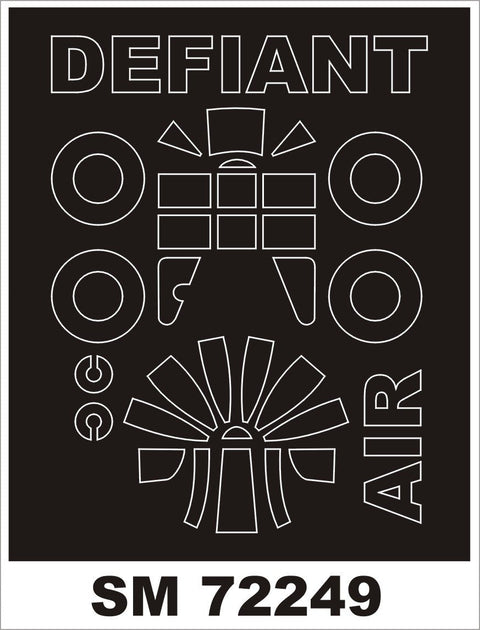 モンテックス SM72249 1/72 デファイアント(エアフィックス用) ミニマスク