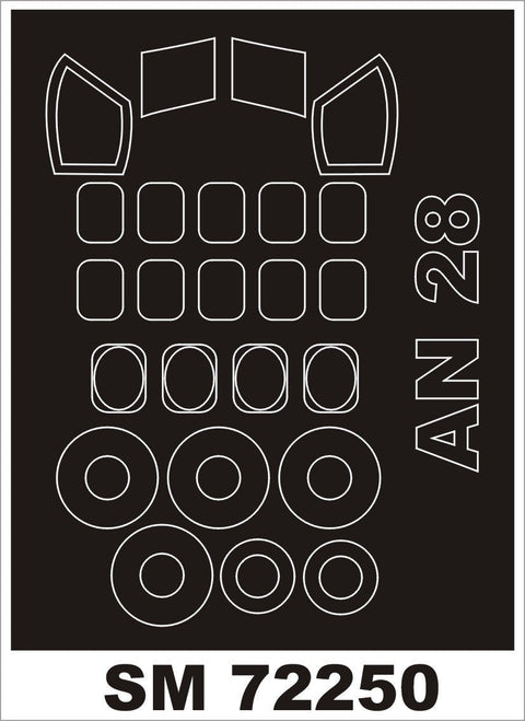 モンテックス SM72250 1/72 An-28(アエロプラスト用) ミニマスク